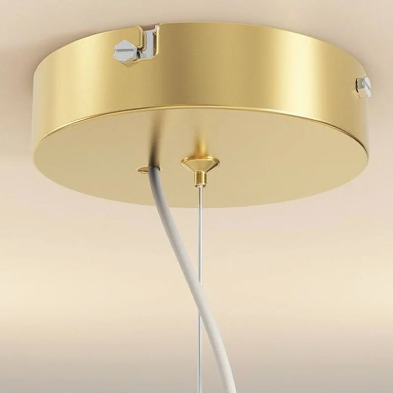 Chandelier Nordic Glamorous Cream Globe Flower Bud
