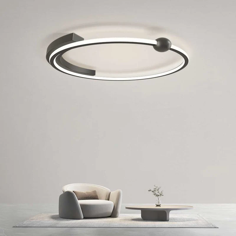 Flush Mount Ceiling Light Minimalist Circular Ring LED