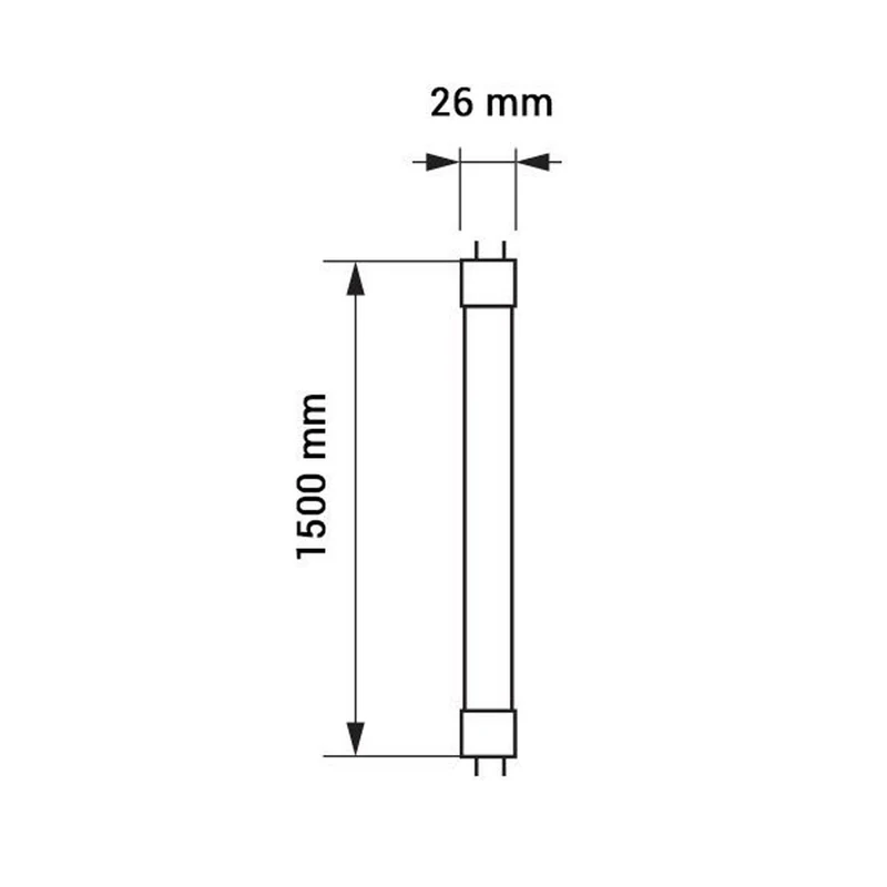 LED-Leuchtstoffröhre 22W 150cm | Ersetzt 58W | Basisserie