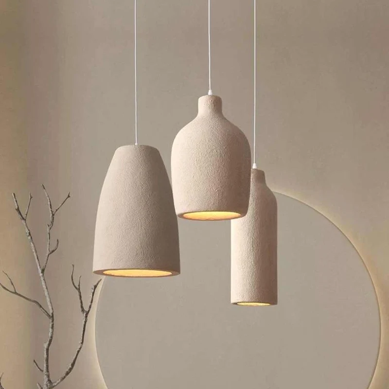 Pendant Light Japanese Wabi-Sabi Cream Beige