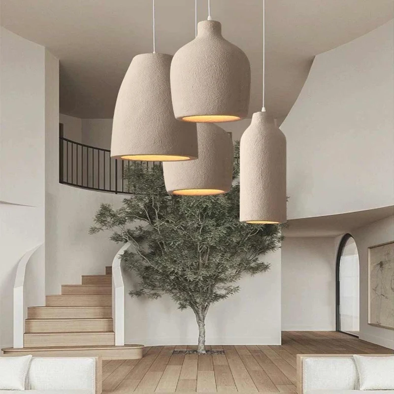 Pendant Light Japanese Wabi-Sabi Cream Beige