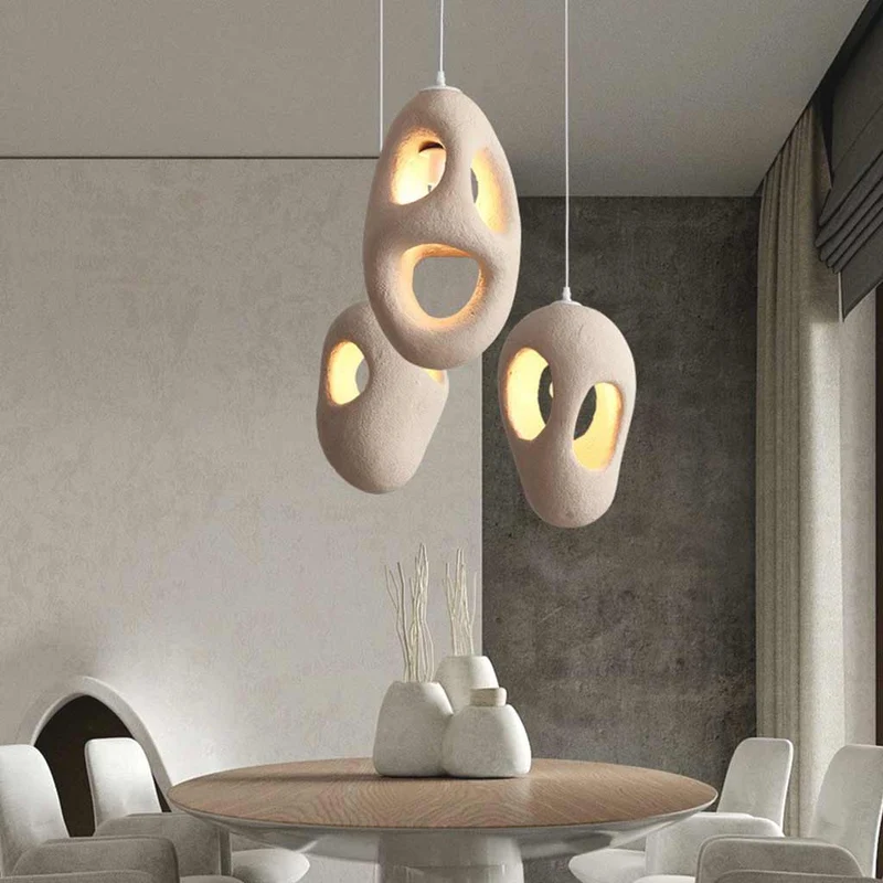 Pendant Light Japanese Wabi-Sabi Cream Beige