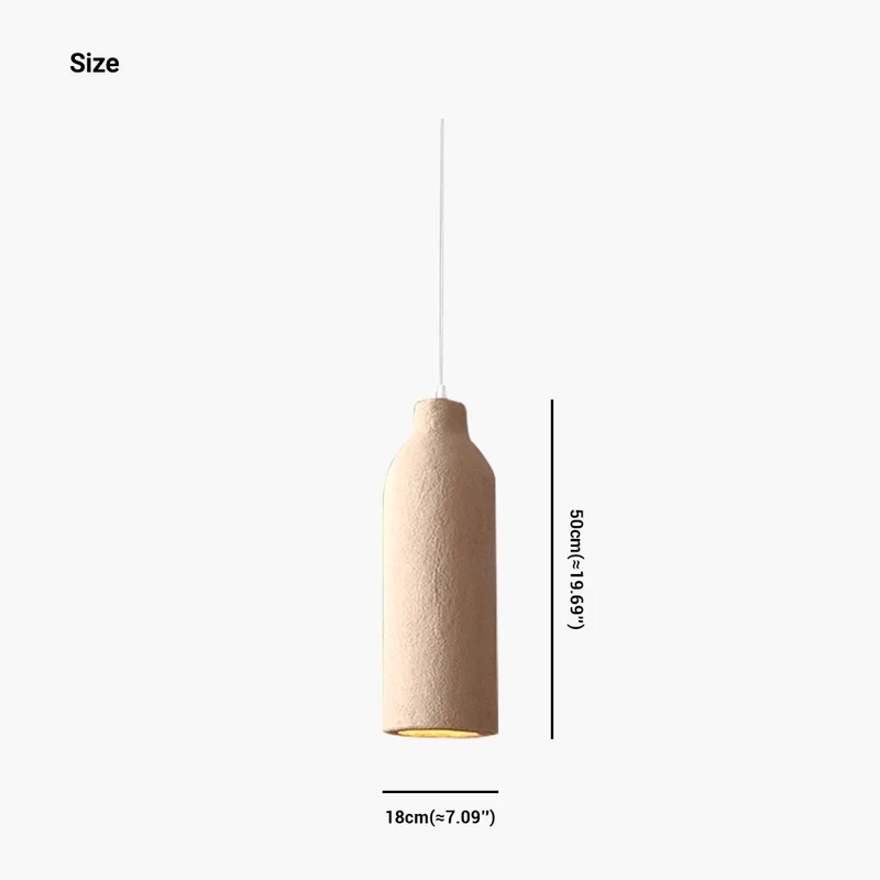 Pendant Light Japanese Wabi-Sabi Cream Beige