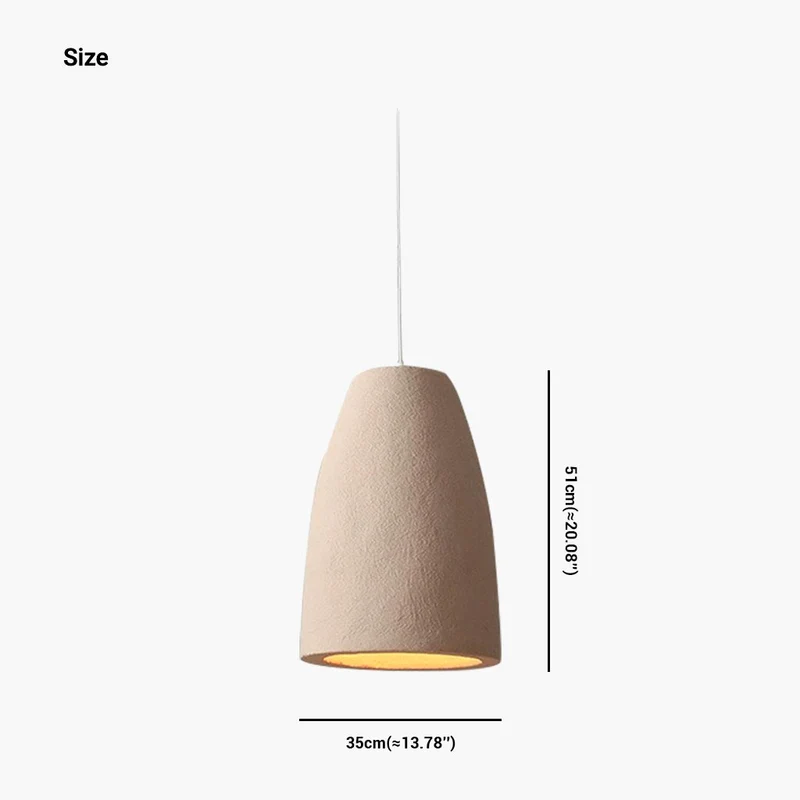 Pendant Light Japanese Wabi-Sabi Cream Beige