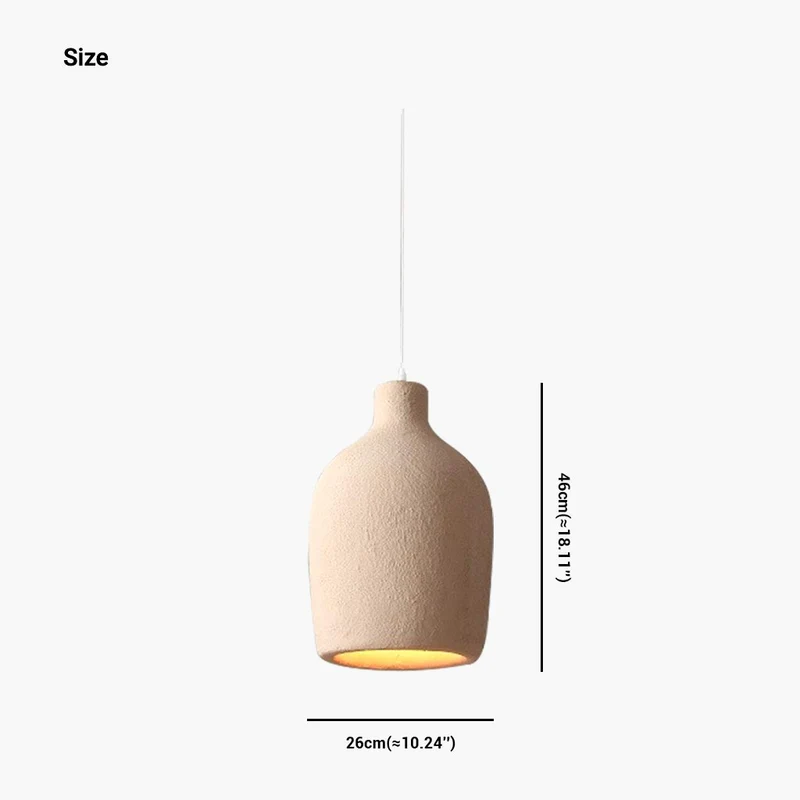 Pendant Light Japanese Wabi-Sabi Cream Beige