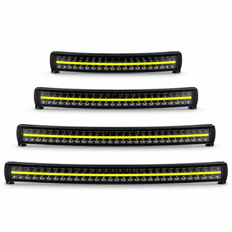 Strands Siberia XP Doppelreihige gebogene Lichtleisten mit gelb/weißem Positionslicht