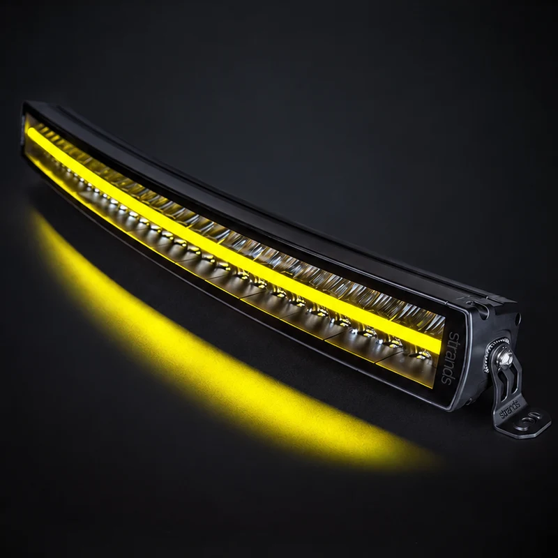 Strands Siberia XP Doppelreihige gebogene Lichtleisten mit gelb/weißem Positionslicht