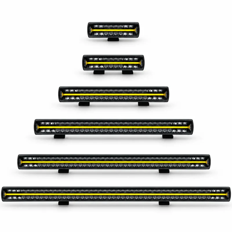 Strands Siberia XP Doppelreihige gerade Lichtleisten mit gelb/weißem Positionslicht