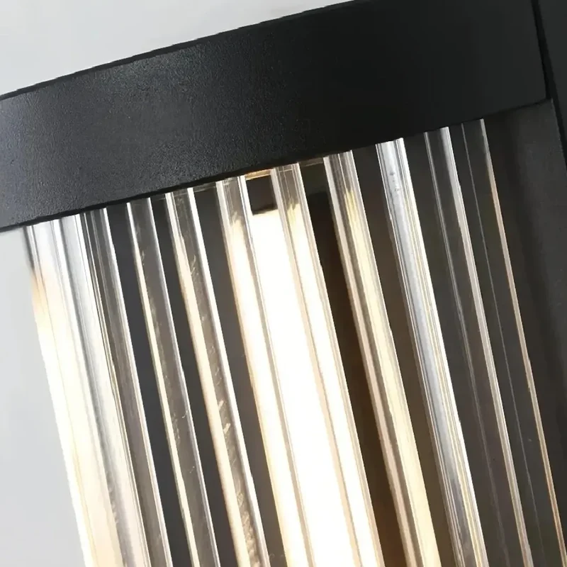 Solar Außenwandleuchte aus Glas für Terrasse und Veranda, IP65