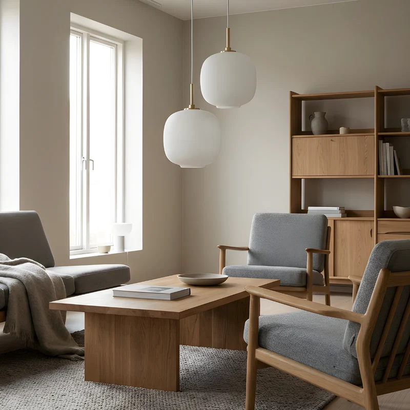 Minimalistische Hängeleuchte aus weißem Glas für die Küche – Solmara