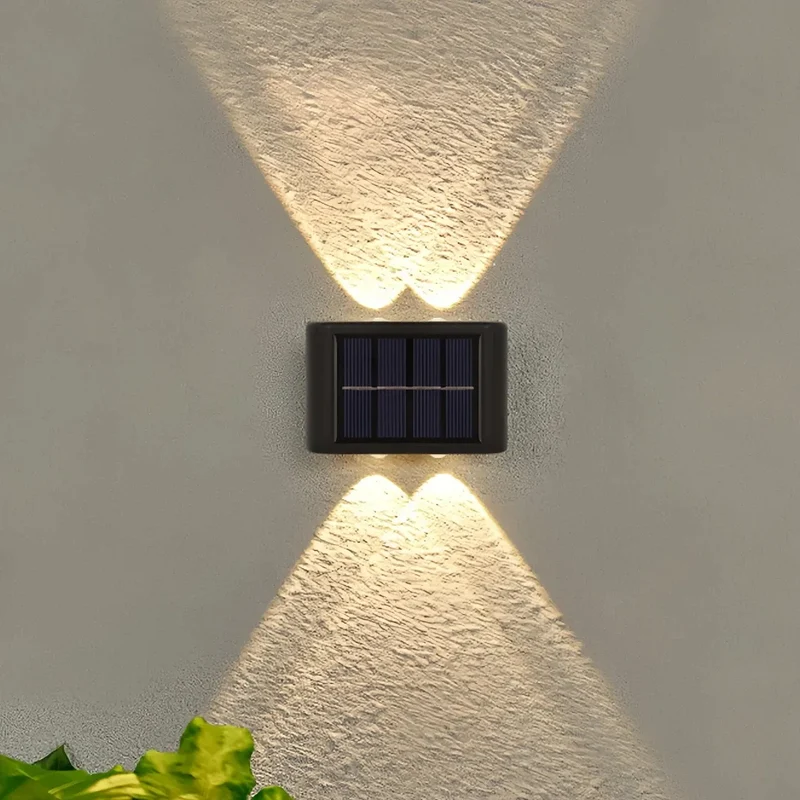 LED Solar-Außenwandleuchte IP65 für Terrasse und Veranda