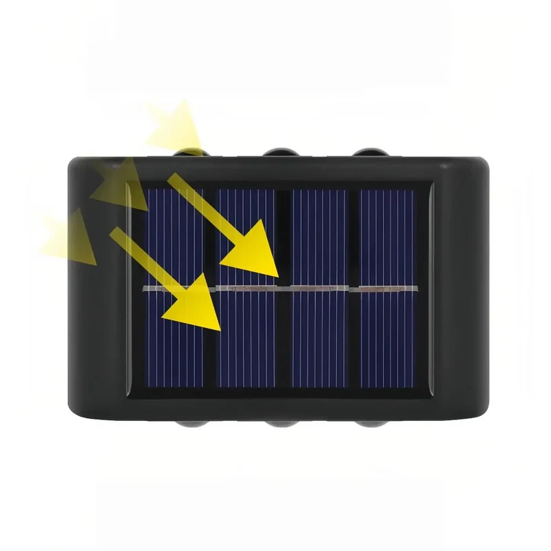 LED Solar-Außenwandleuchte IP65 für Terrasse und Veranda