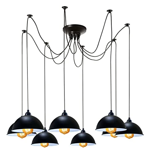 LEDSone Lampada Sospensione Spider 5 Vie Industriale Diamante ~3406