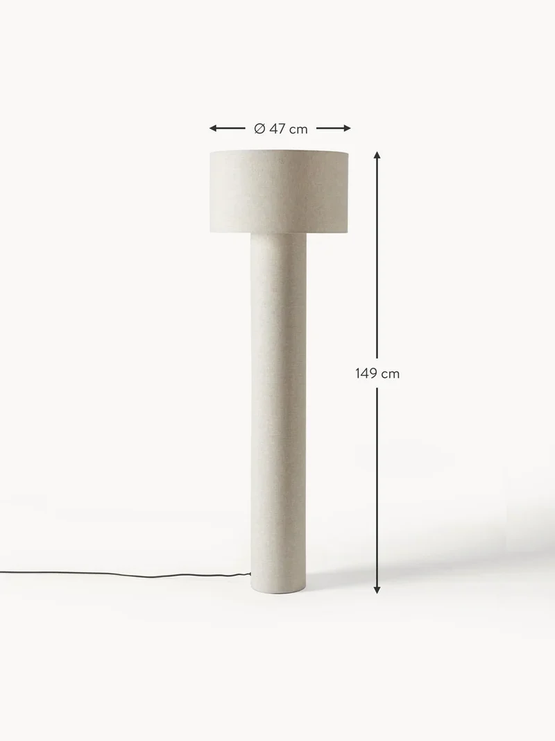 Stehlampe aus Stoff für Wohnzimmer – Calytrix