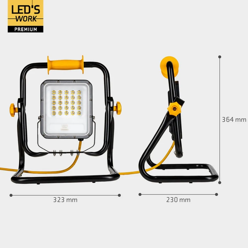 LED Profi Baustrahler Klasse 2 50W 7000lm 4000K neutralweiß IP65 - LED's Work