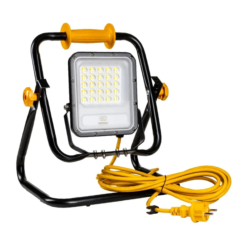 LED Profi Baustrahler Klasse 2 50W 7000lm 4000K neutralweiß IP65 - LED's Work