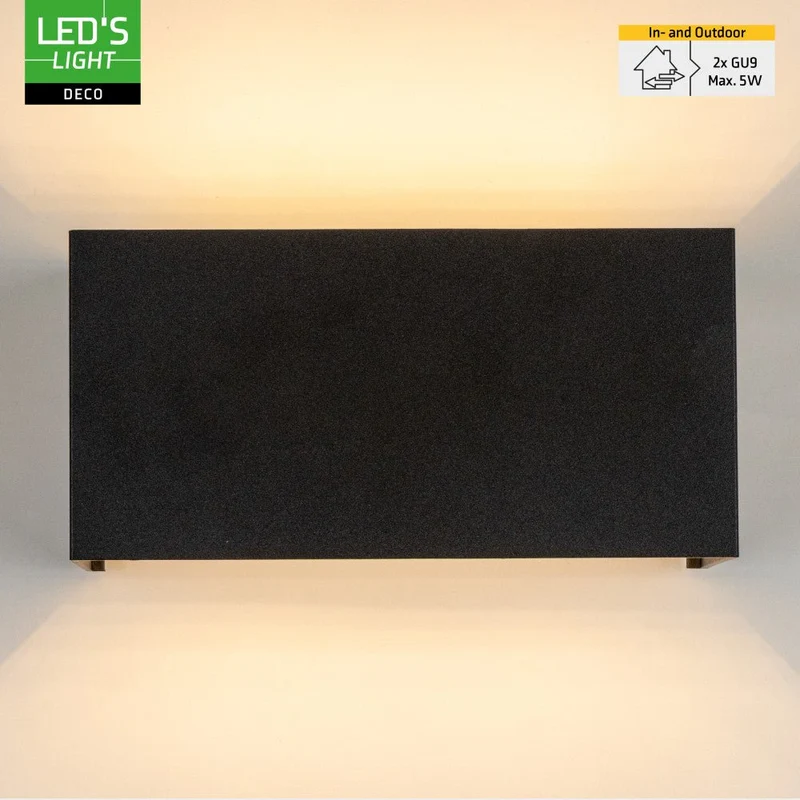 LED Wandleuchte G9 IP65 Schwarz - Lumo
