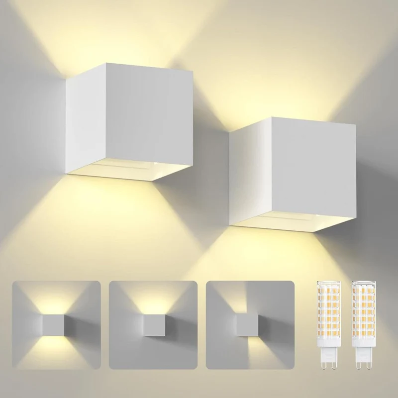 LED Wandleuchte G9 H 100mm IP65 Weiß - Lumo