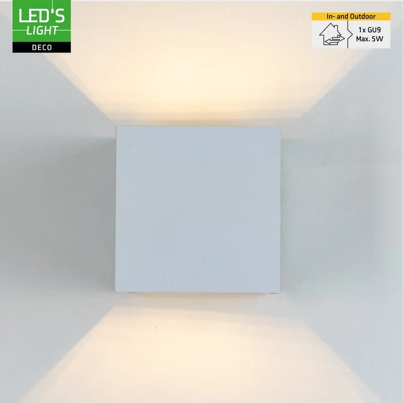 LED Wandleuchte G9 H 100mm IP65 Weiß - Lumo