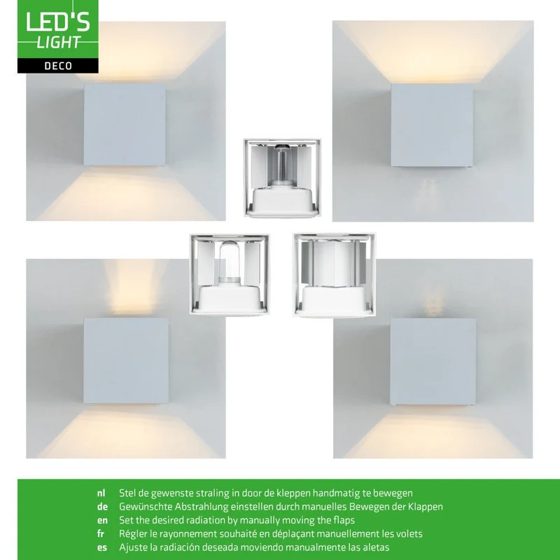 LED Wandleuchte G9 H 100mm IP65 Weiß - Lumo