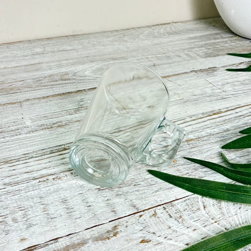 OB Homeware Teeglas Yase 255ml 3er-Set Transparent Henkelglas Glastasse