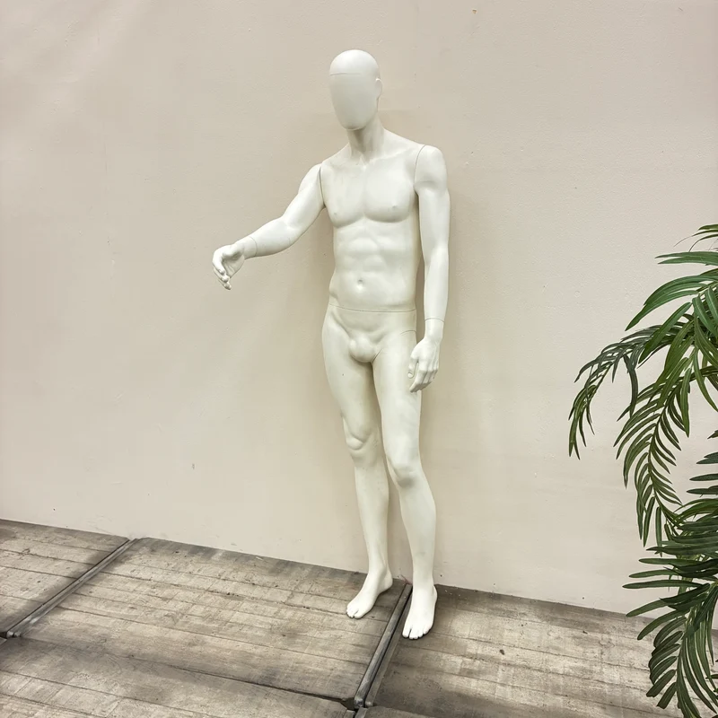 Schaufensterpuppe Männlich Weiß Abstract Schneiderbüste Mannequin Gebraucht