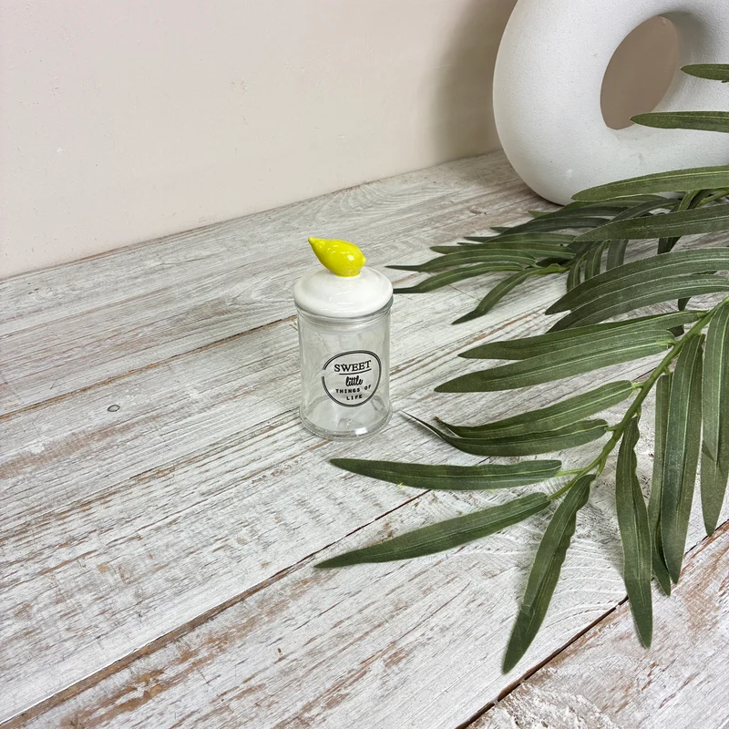 Vorratsglas Zitrone Keramikdeckel Sweet Glas Vorratsdose Deko