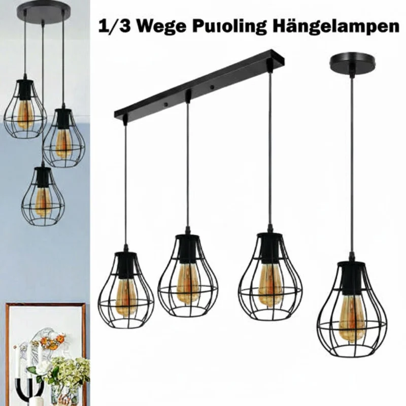 Vintage Industrial Pendelleuchte~3469