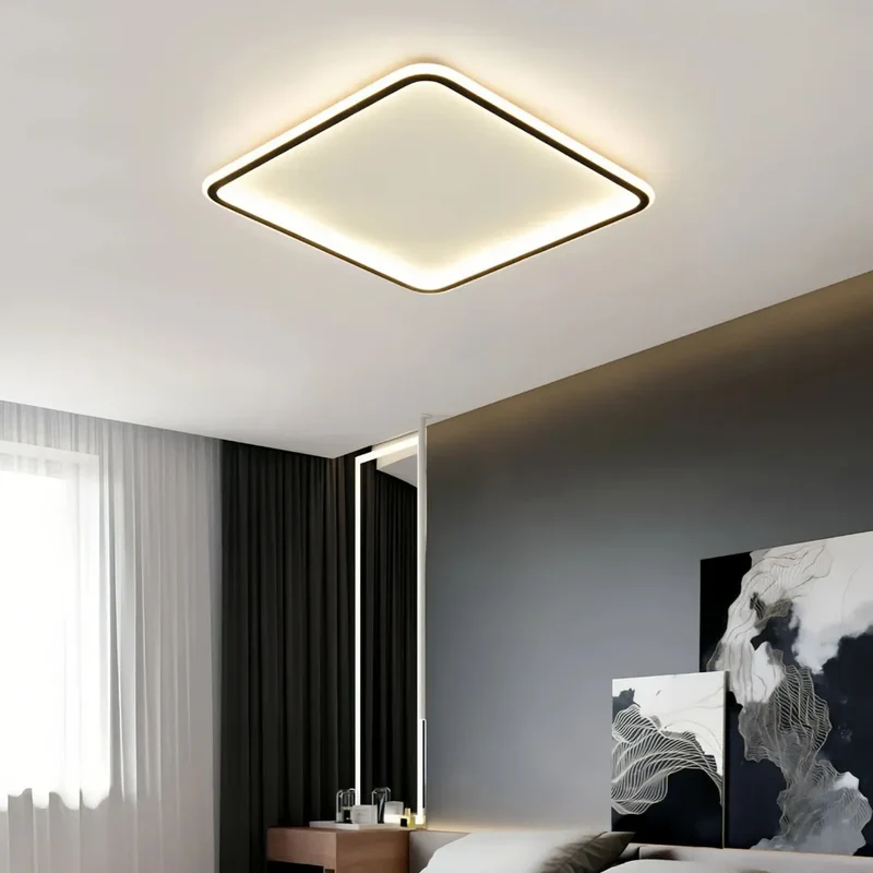 Dimmbare quadratische LED-Deckenleuchte für das Schlafzimmer