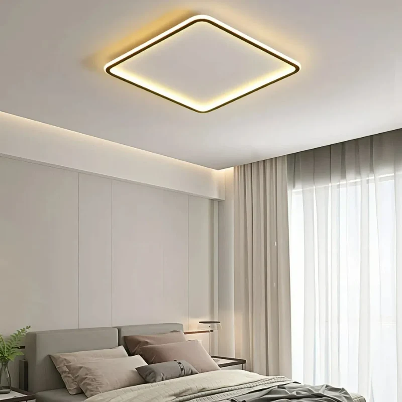 Dimmbare quadratische LED-Deckenleuchte für das Schlafzimmer