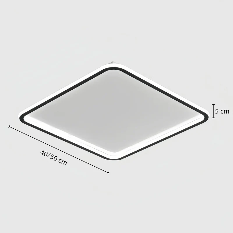 Dimmbare quadratische LED-Deckenleuchte für das Schlafzimmer