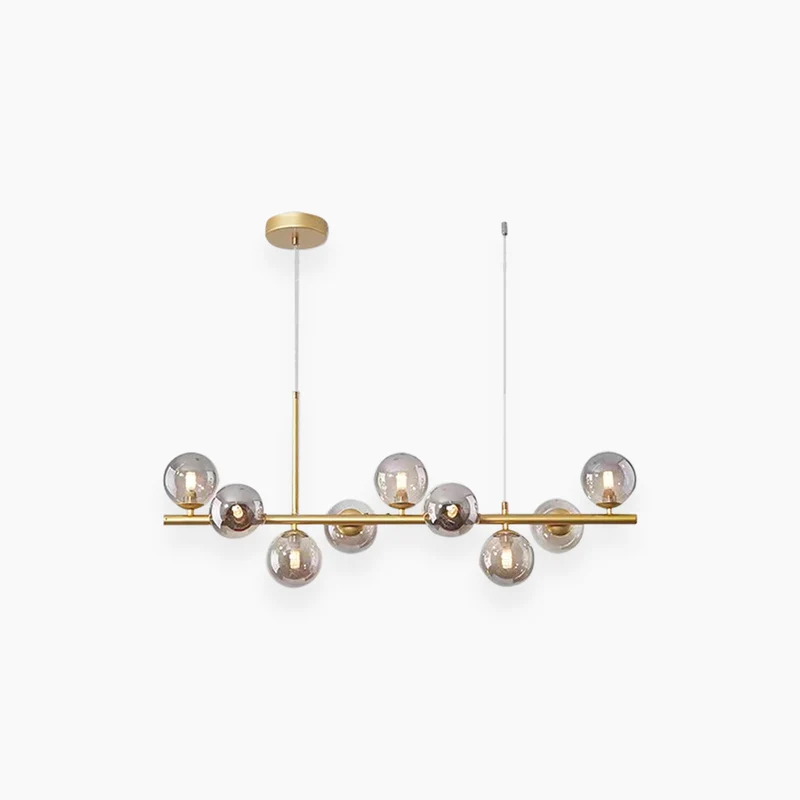 Pendant Chandelier Light Nordic Decorative Geometric Glass Globe Bubble
