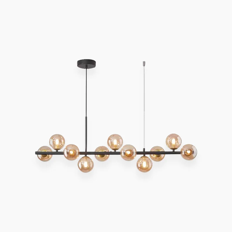 Pendant Chandelier Light Nordic Decorative Geometric Glass Globe Bubble
