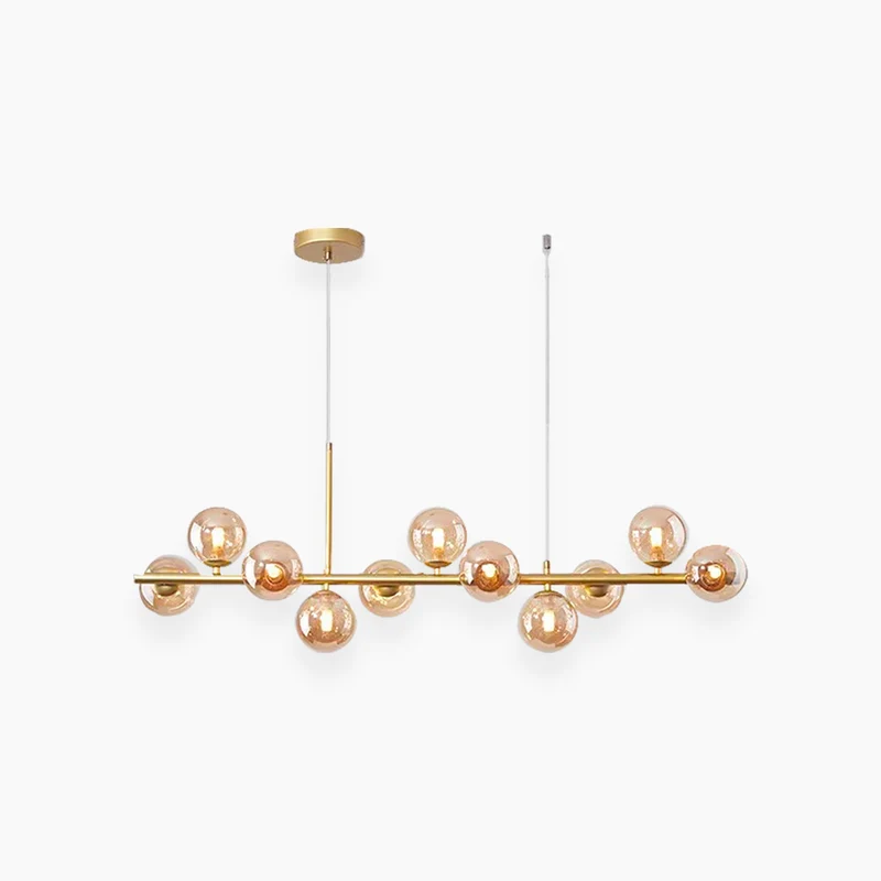 Pendant Chandelier Light Nordic Decorative Geometric Glass Globe Bubble