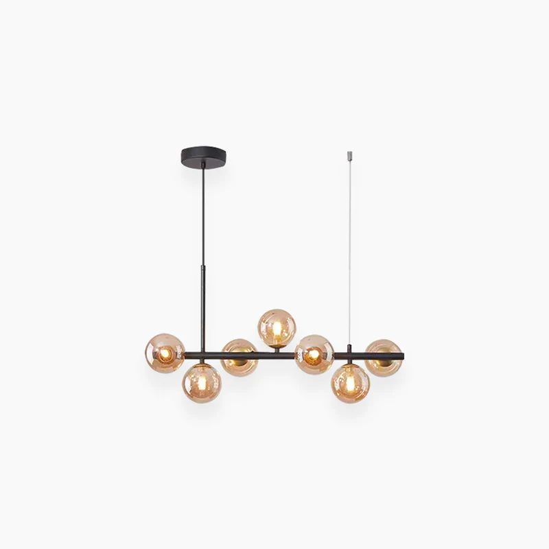 Pendant Chandelier Light Nordic Decorative Geometric Glass Globe Bubble