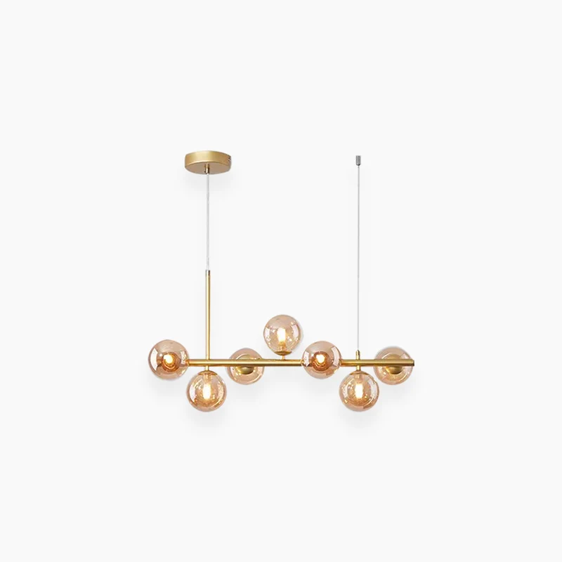 Pendant Chandelier Light Nordic Decorative Geometric Glass Globe Bubble