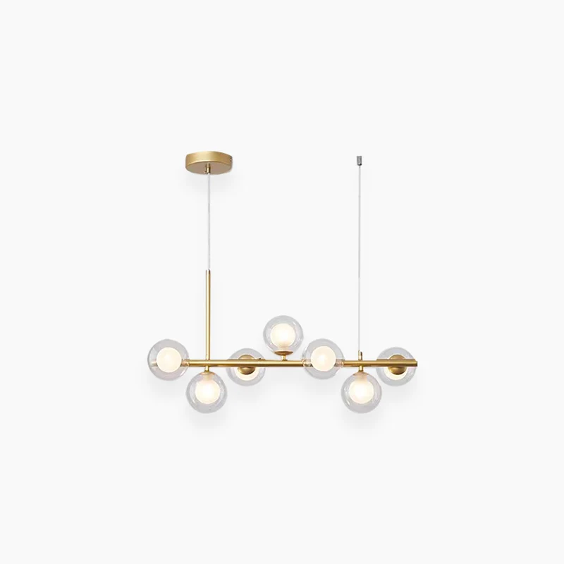 Pendant Chandelier Light Nordic Decorative Geometric Glass Globe Bubble