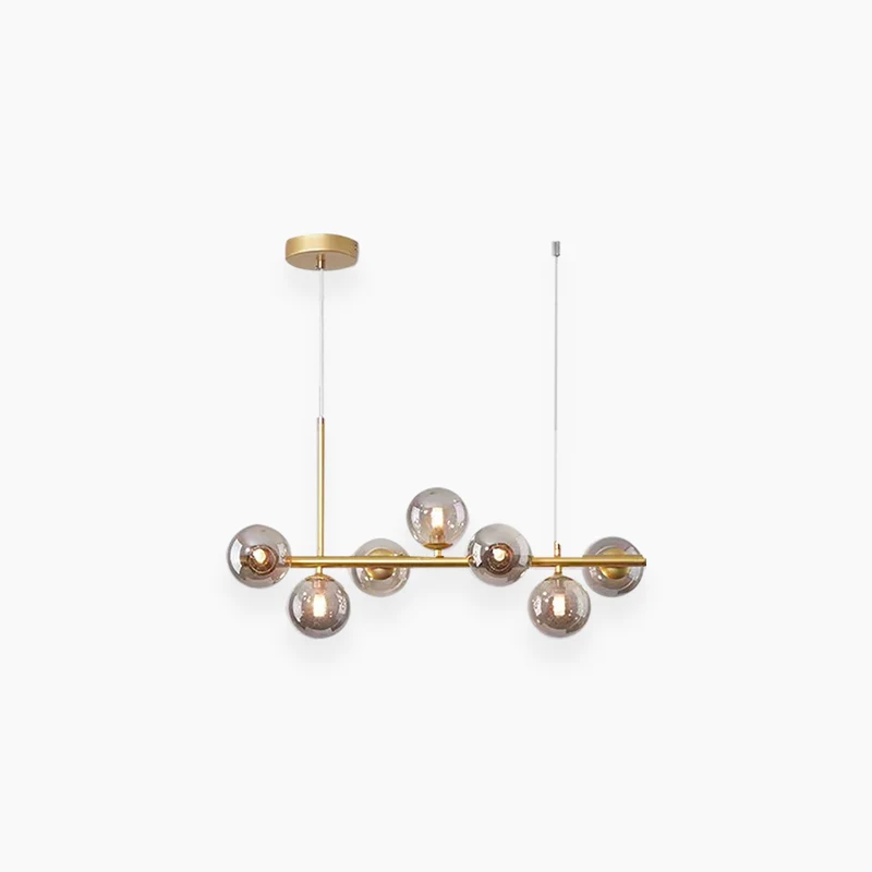 Pendant Chandelier Light Nordic Decorative Geometric Glass Globe Bubble