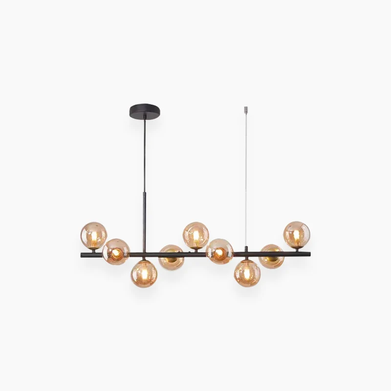 Pendant Chandelier Light Nordic Decorative Geometric Glass Globe Bubble