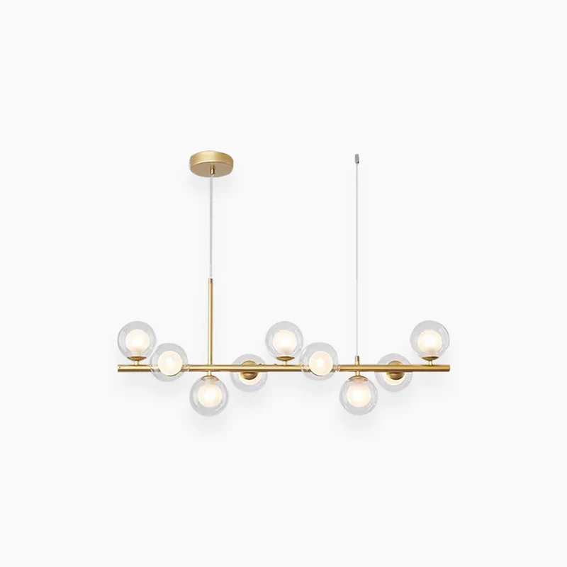 Pendant Chandelier Light Nordic Decorative Geometric Glass Globe Bubble