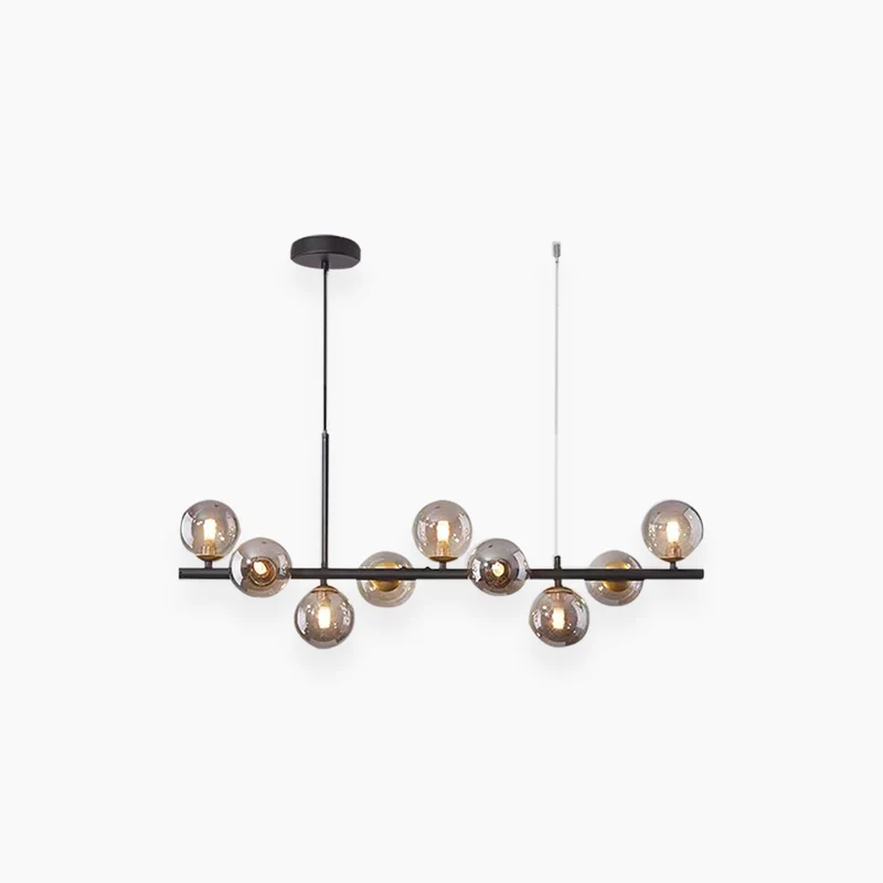 Pendant Chandelier Light Nordic Decorative Geometric Glass Globe Bubble