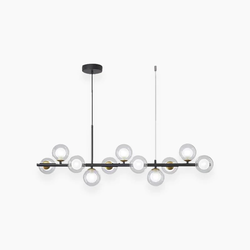 Pendant Chandelier Light Nordic Decorative Geometric Glass Globe Bubble