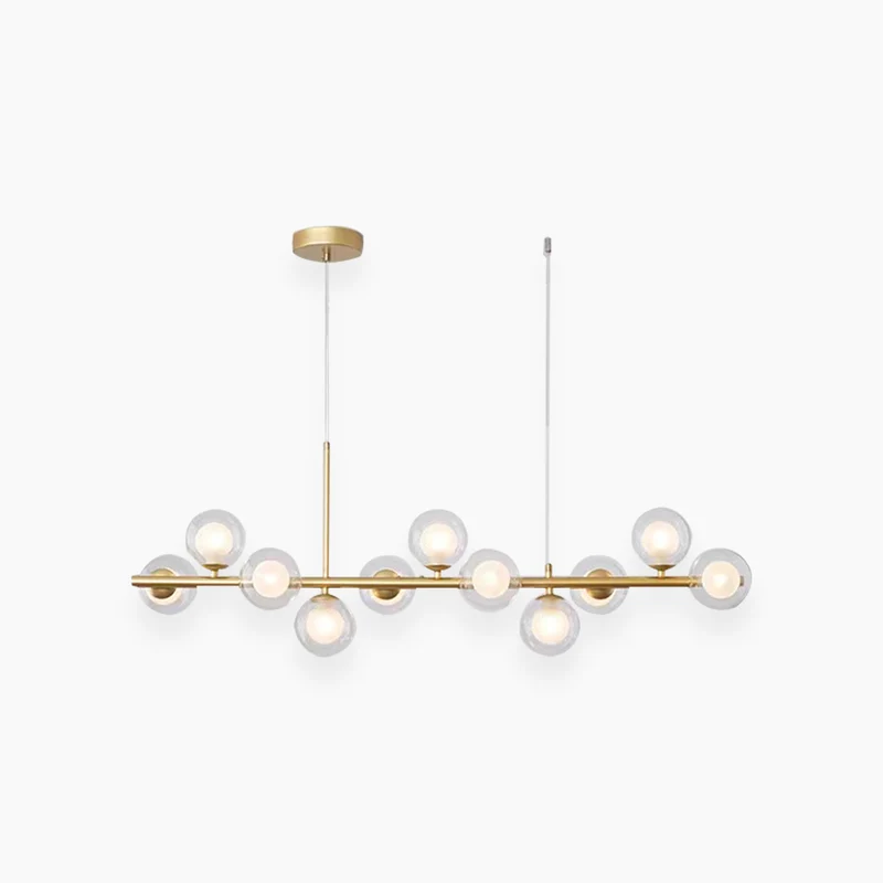 Pendant Chandelier Light Nordic Decorative Geometric Glass Globe Bubble