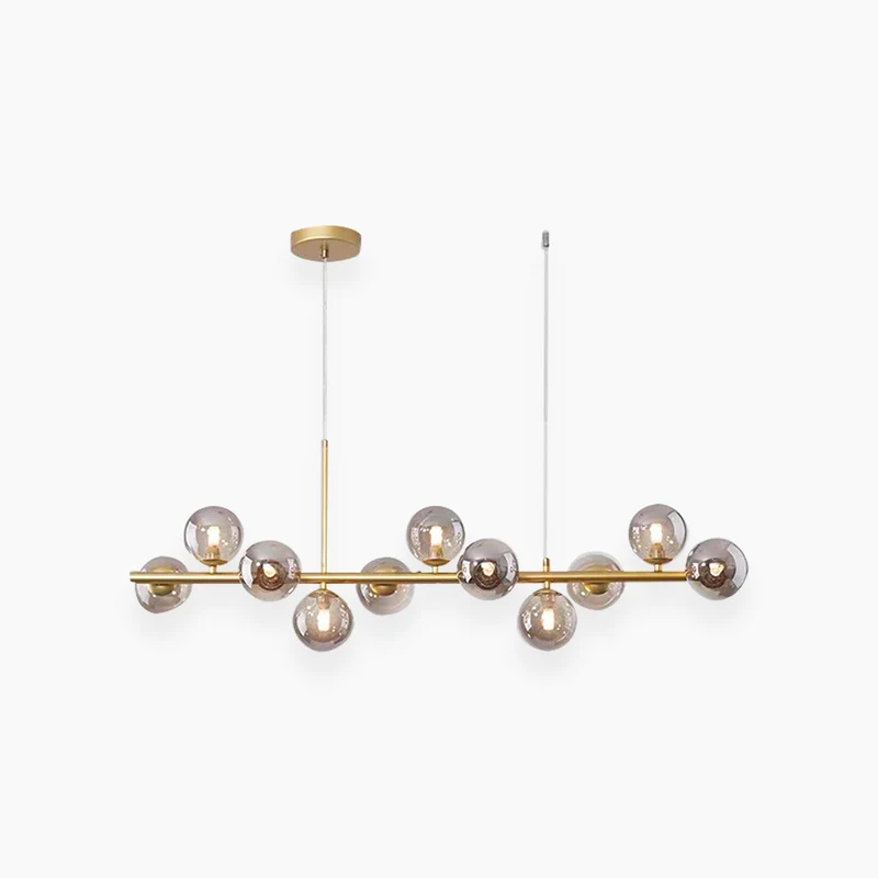 Pendant Chandelier Light Nordic Decorative Geometric Glass Globe Bubble