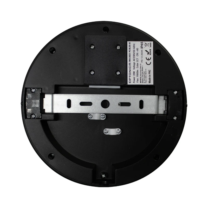 Badezimmer Deckenleuchte BARO | Schwarz | 20W | 1900 Lumen | CCT - Einstellbare Lichtfarbe | Inkl. Bewegungsmelder