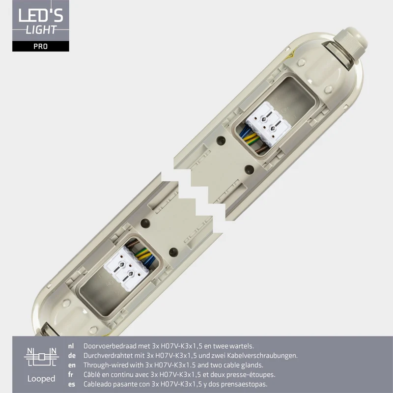 LED's Light Pro Premium LED TL Leuchte komplett 150 cm - Wasserdicht - 3680 lm