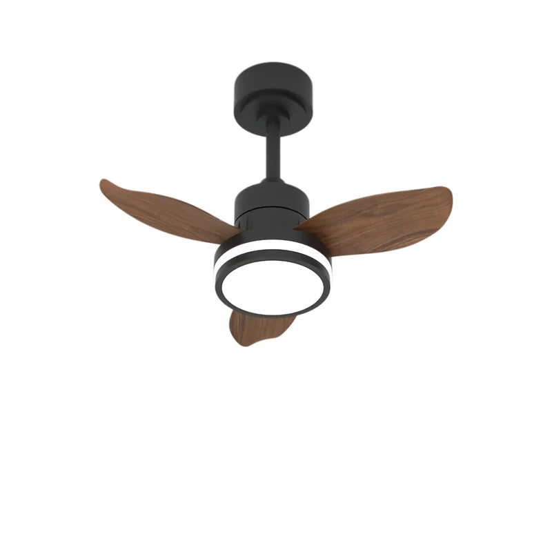 Moderner 3-flügeliger Deckenventilator mit Licht und Fernbedienung