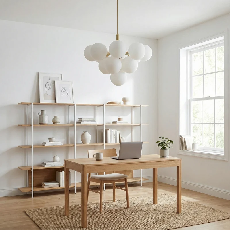 Nordische Glas-Deckenleuchte für Wohnzimmer – Silvoria