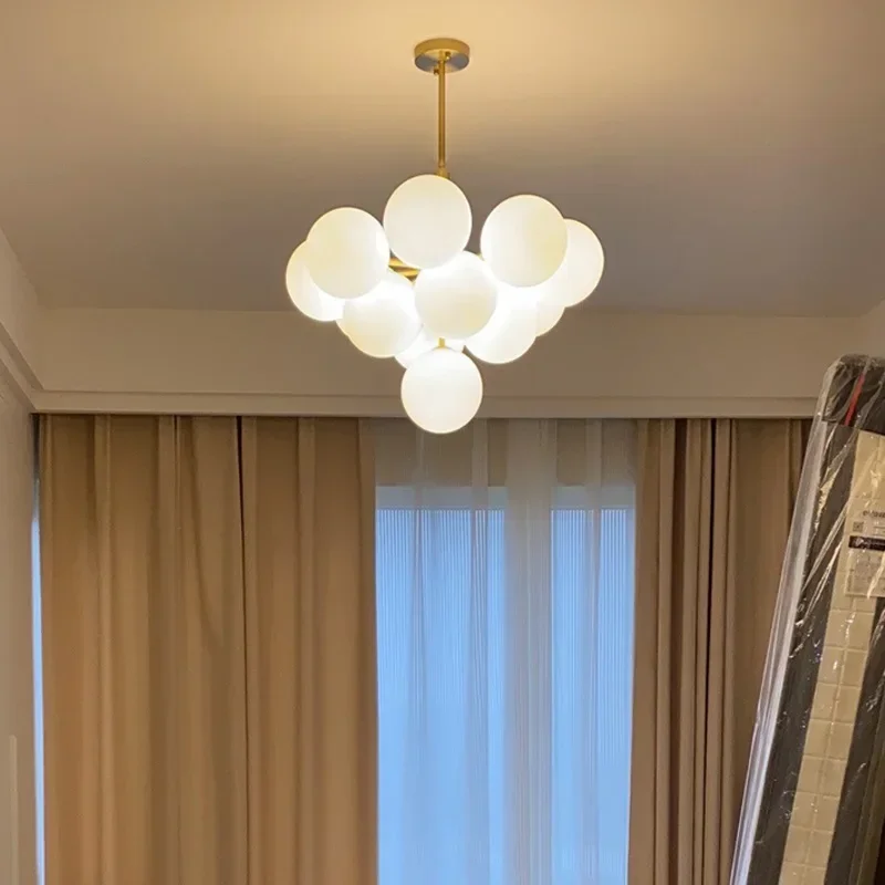 Nordische Glas-Deckenleuchte für Wohnzimmer – Silvoria