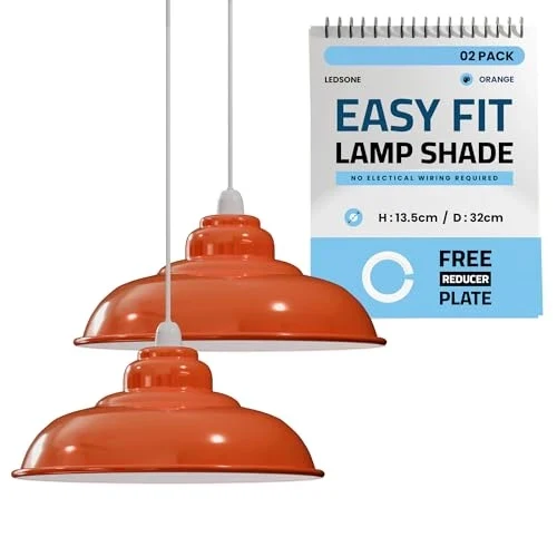 Metall Lampenschirm E27 Industrial Stil für Pendelleuchte~3429